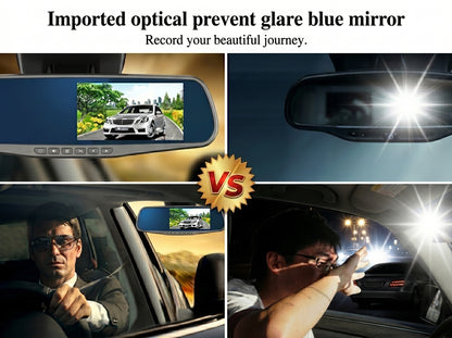 Vehicle Blackbox DVR with Full 1080 HD Front & Rear View Camera